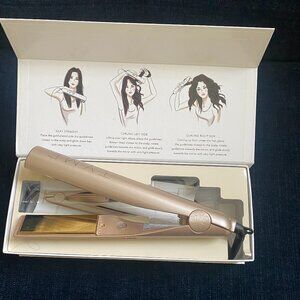 TYME Hair Styling Iron in Metallic Rose Gold and Gold Plates